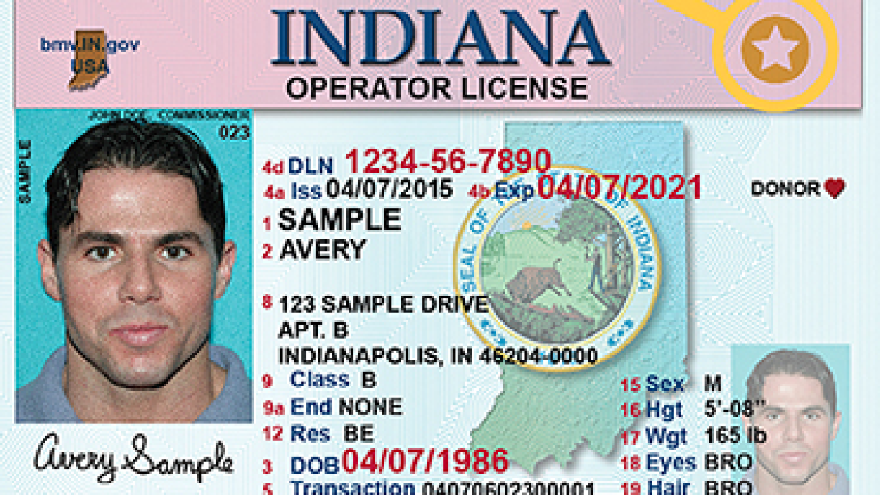 Indiana offers nonbinary gender option on licenses, IDs
